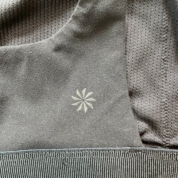 Athleta Bra Crop Top Strappy V back, Black, XS - Picture 5 of 7
